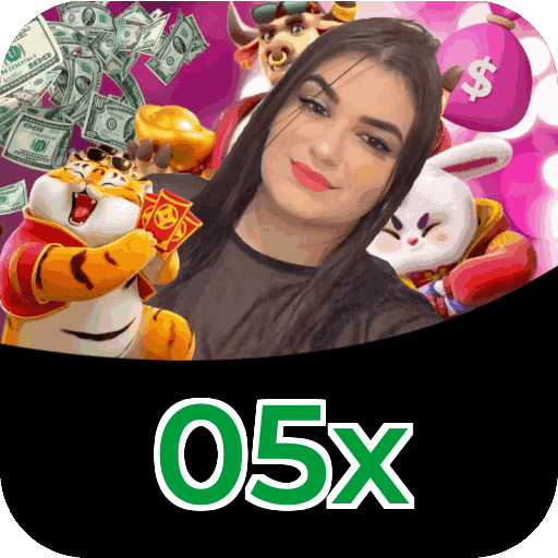 Plataforma 05x mostrando interface moderna, jogos certificados e recursos de segurança licenciados